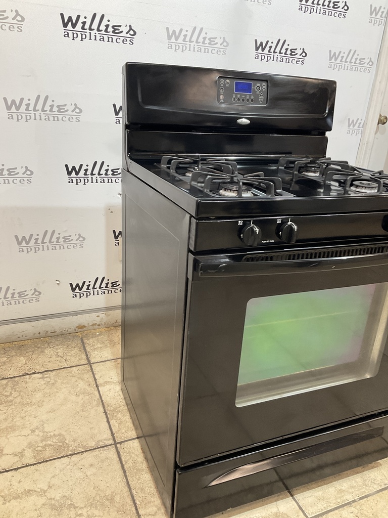 Whirlpool Used Natural Gas Stove 30inches (Black) 