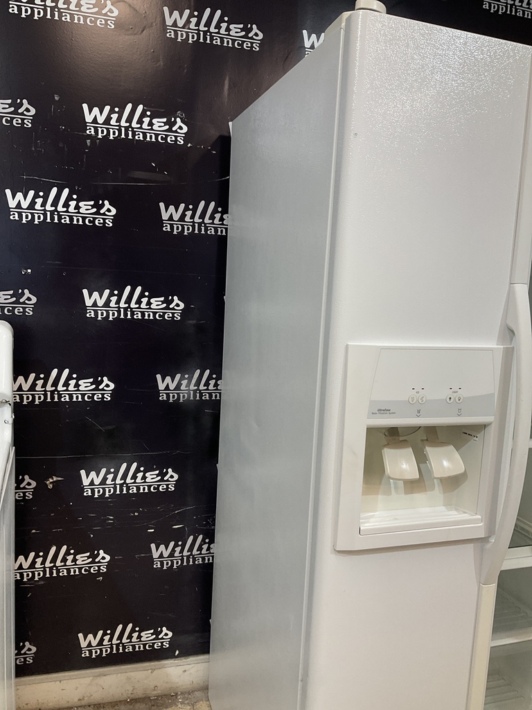 Whirlpool Used Refrigerator Side by Side 36x69 1/2” (White) 