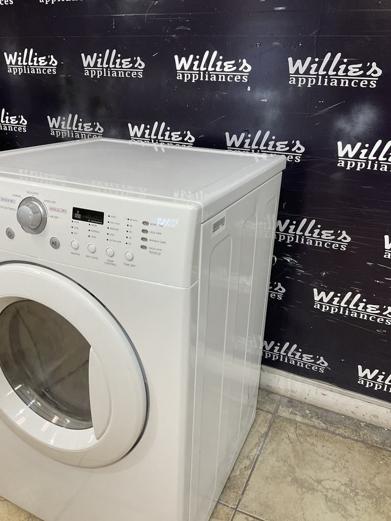 Lg Used Electric Dryer 220volts (30 AMP) 27inches {3 prong} (White) 