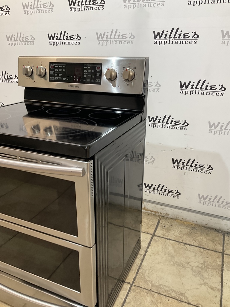 Samsung Used Electric Stove Double Oven 220volts (40/50 AMP) {no cord} (Stainless Steel) 