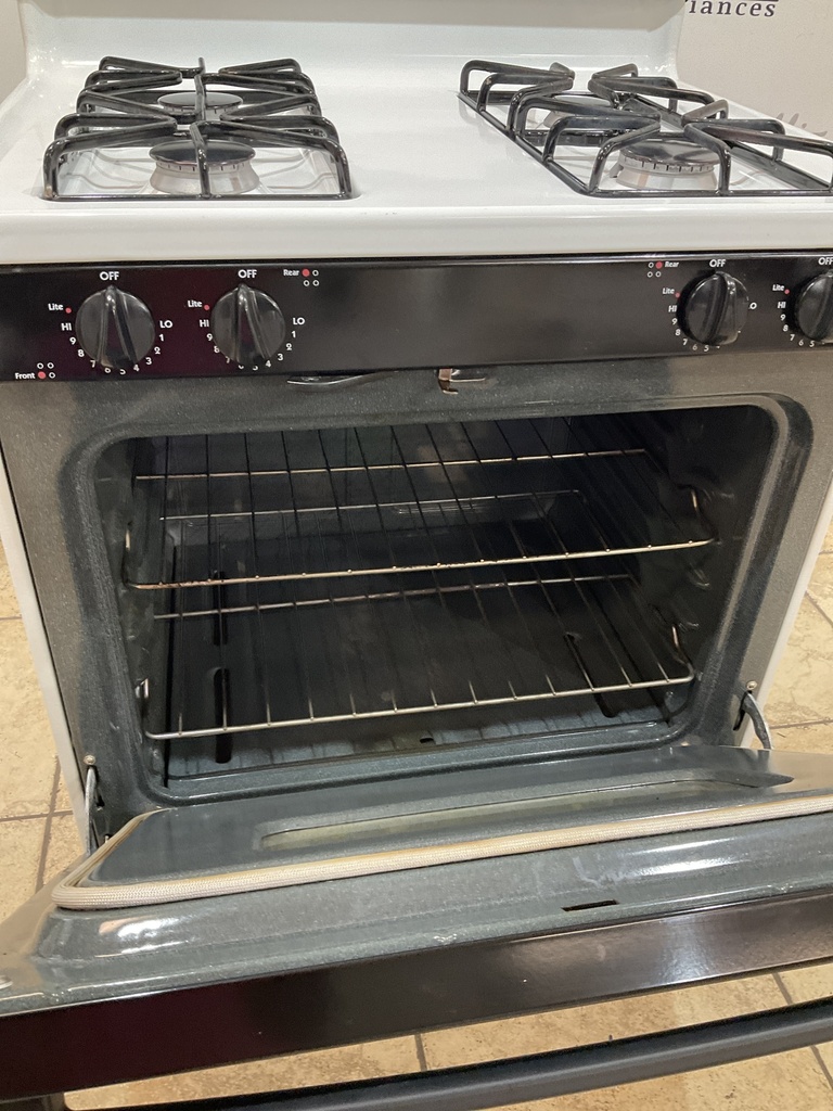 Hotpoint Used Gas Propane Stove 30inches (White/Black) 