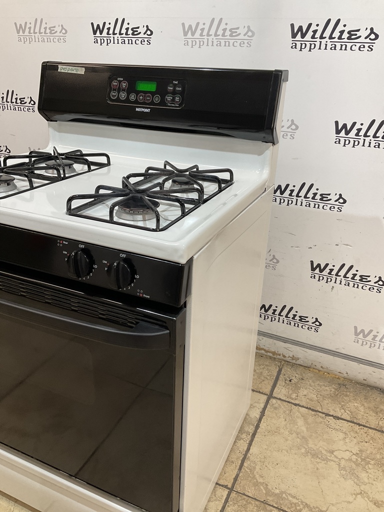 Hotpoint Used Gas Propane Stove 30inches (White/Black) 