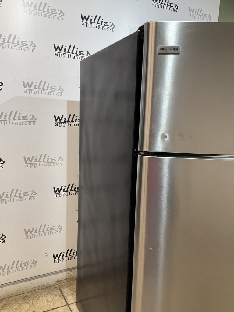 Frigidaire Used Refrigerator Top and Bottom 30x65 1/2” (Stainless Steel) 