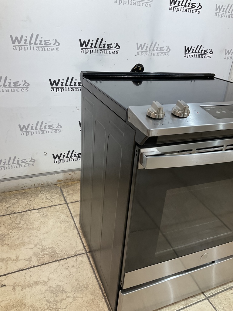 Ge Used Electric Stove 220volts (40/50 AMP) 30inches {4 prong} (Stainless steel)