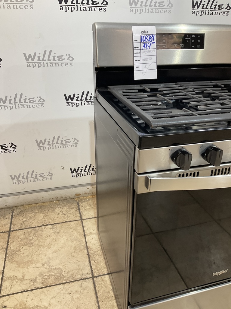 Whirlpool Used Natural Gas Stove 30inches