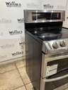Lg Used Electric Stove Double Oven 220volts (40/50 AMP) 30inches {3 prong} (Stainless Steel)