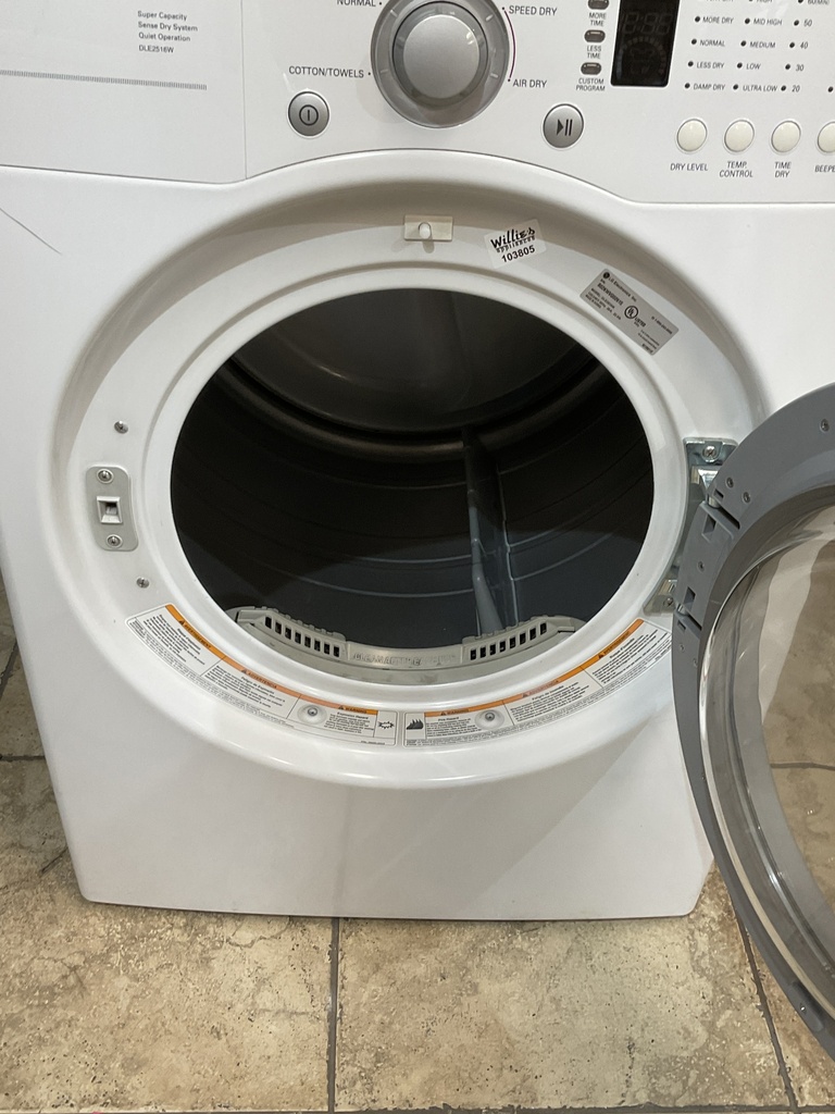 Lg Used Electric Gas Dryer 220volts (30 AMP)  27inches {3 prong} (White) 