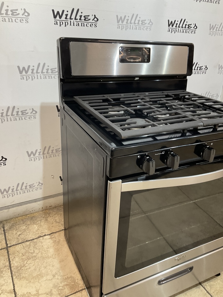 Whirlpool Used Natural Gas Stove 30inches (Stainless Steel) 