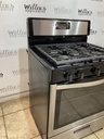 Whirlpool Used Natural Gas Stove 30inches (Stainless Steel) 