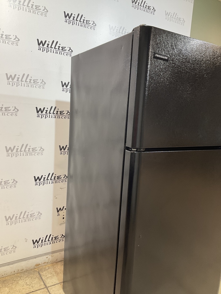 Frigidaire Used Refrigerator Top and Bottom 30x66 (Black) 