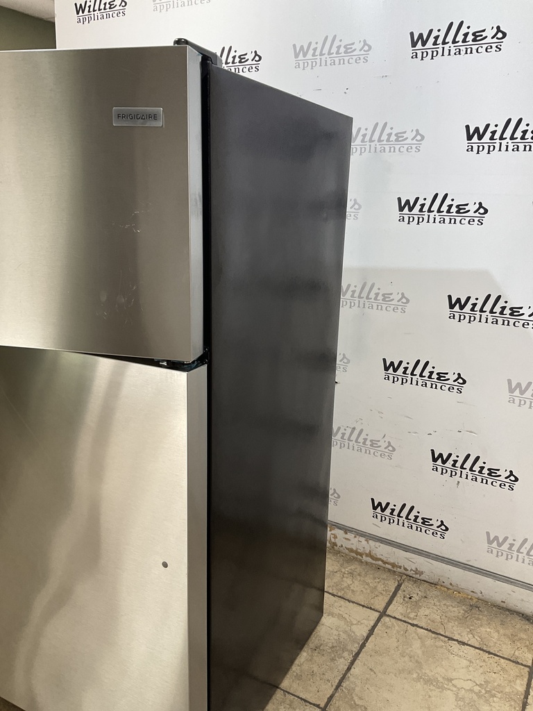 Frigidaire Used Refrigerator Top and Bottom 28x60 (Stainless Steel) 
