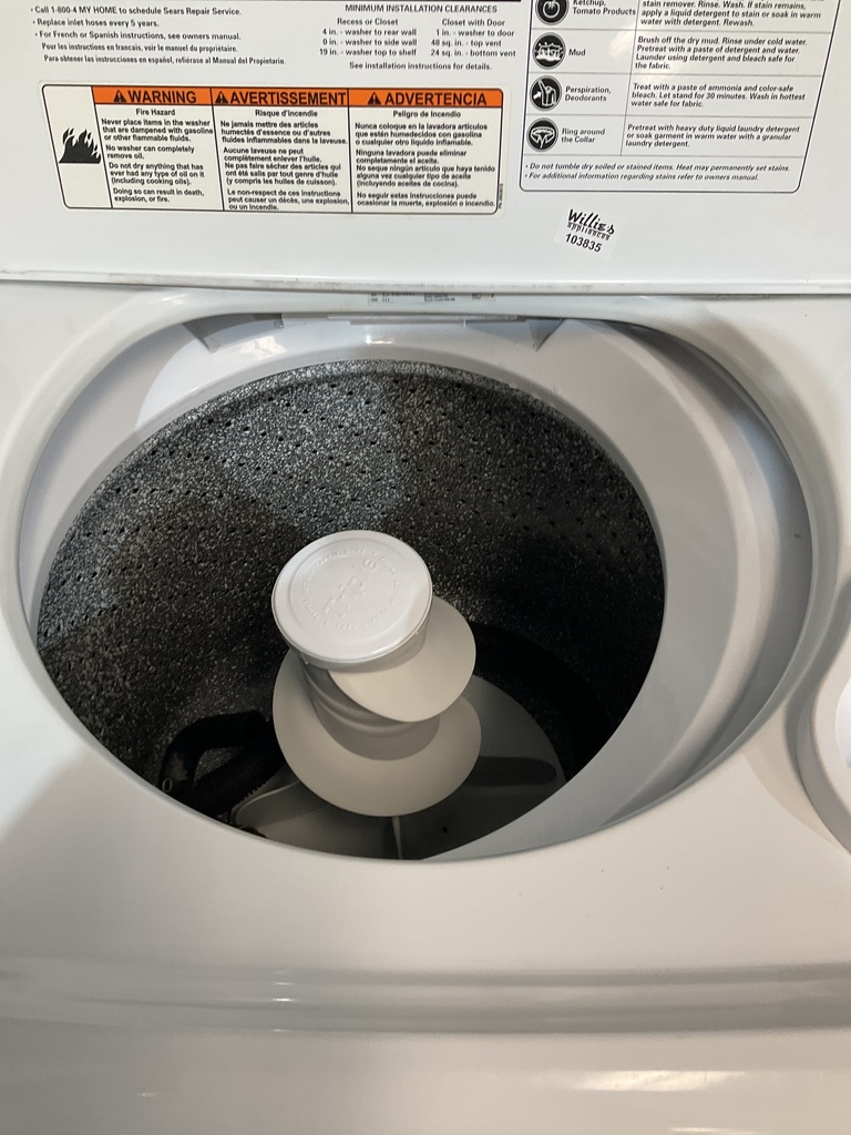 Kenmore Used Washer Top- load 27inches (White) 