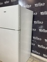 Hotpoint Used Refrigerator Top and Bottom 28x61 1/2” (White) 