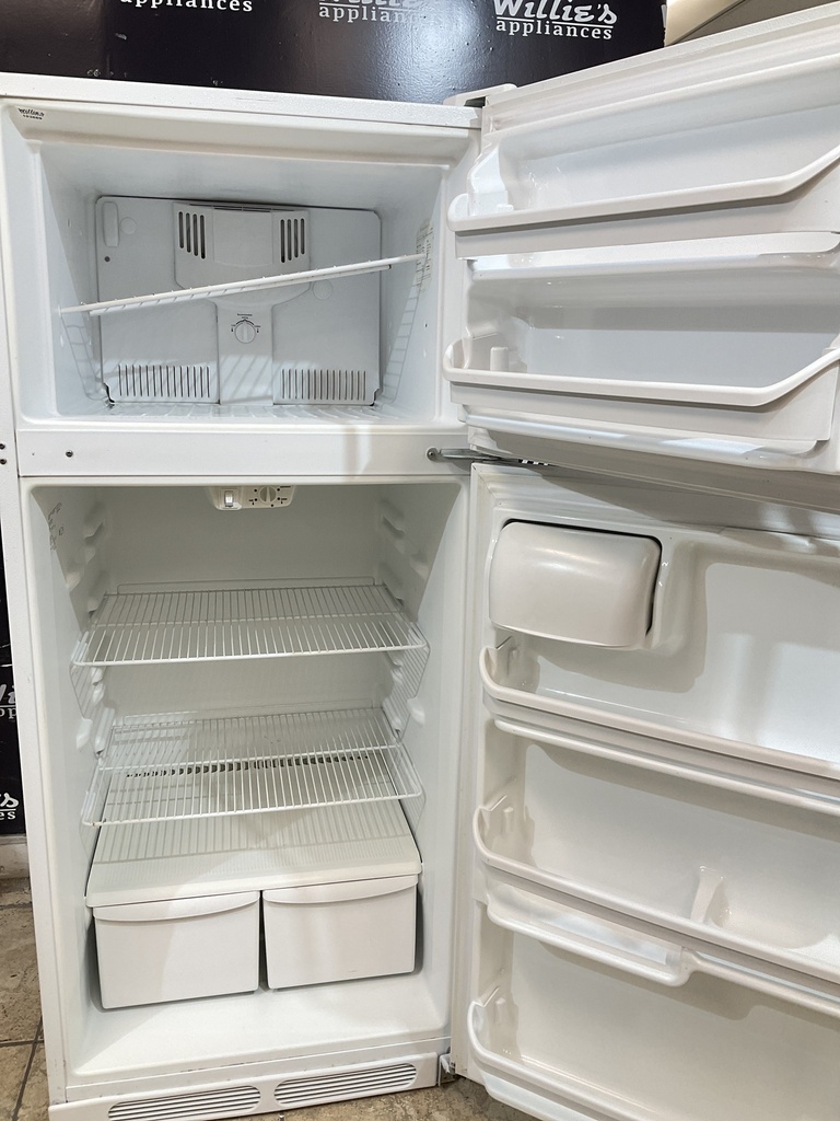 Frigidaire Used Refrigerator Top and Bottom 28x64 1/2” (White) 