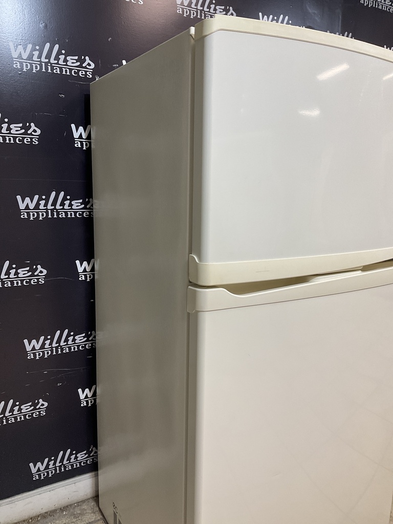 Whirlpool Used Refrigerator Top and Bottom 33 1/2” x 66” (Bisque) 