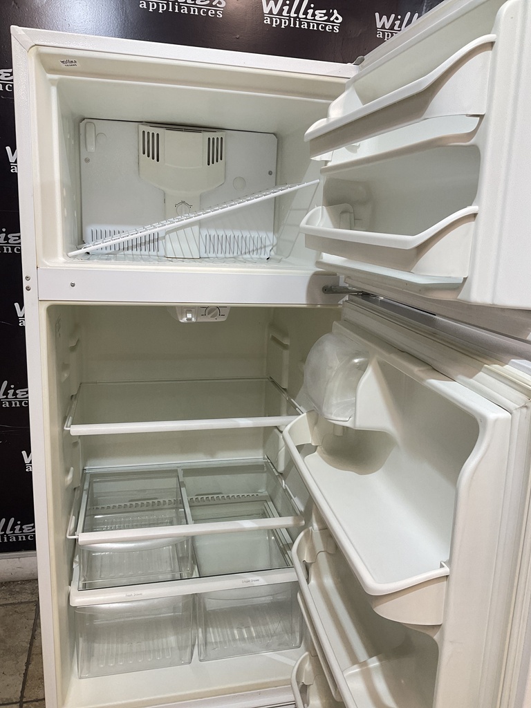 Frigidaire Used Refrigerator Top and Bottom 30x65 1/2” (White) 