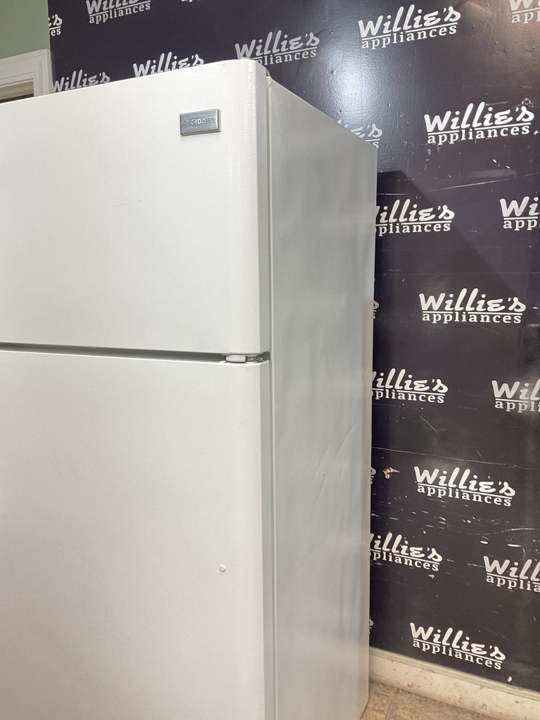 Frigidaire Used Refrigerator Top and Bottom 30x65 1/2” (White) 