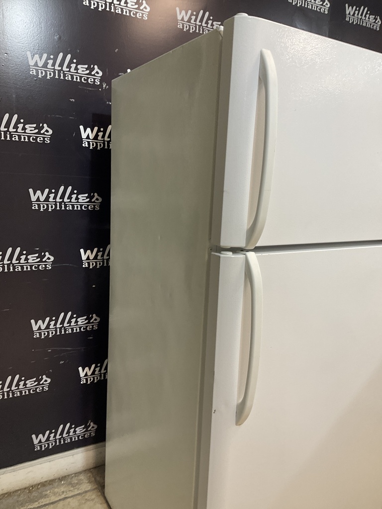 Frigidaire Used Refrigerator Top and Bottom 30x65 1/2” (White) 