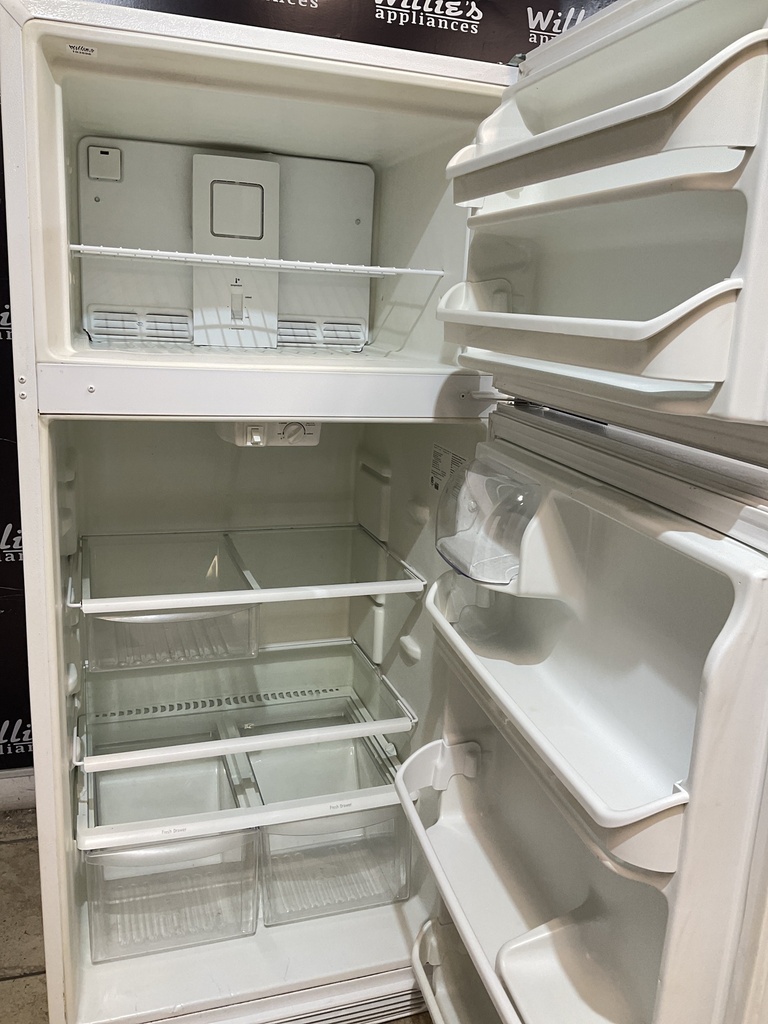 Frigidaire Used Refrigerator Top and Bottom 30x65 1/2” (White) 