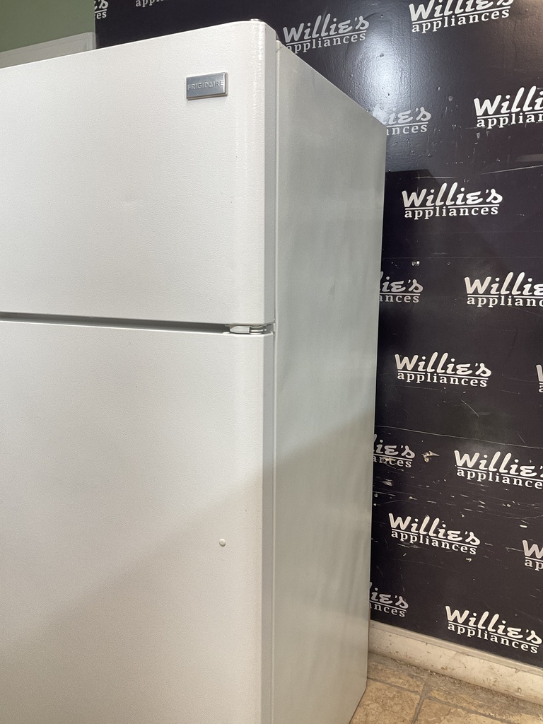 Frigidaire Used Refrigerator Top and Bottom 30x65 1/2” (White) 