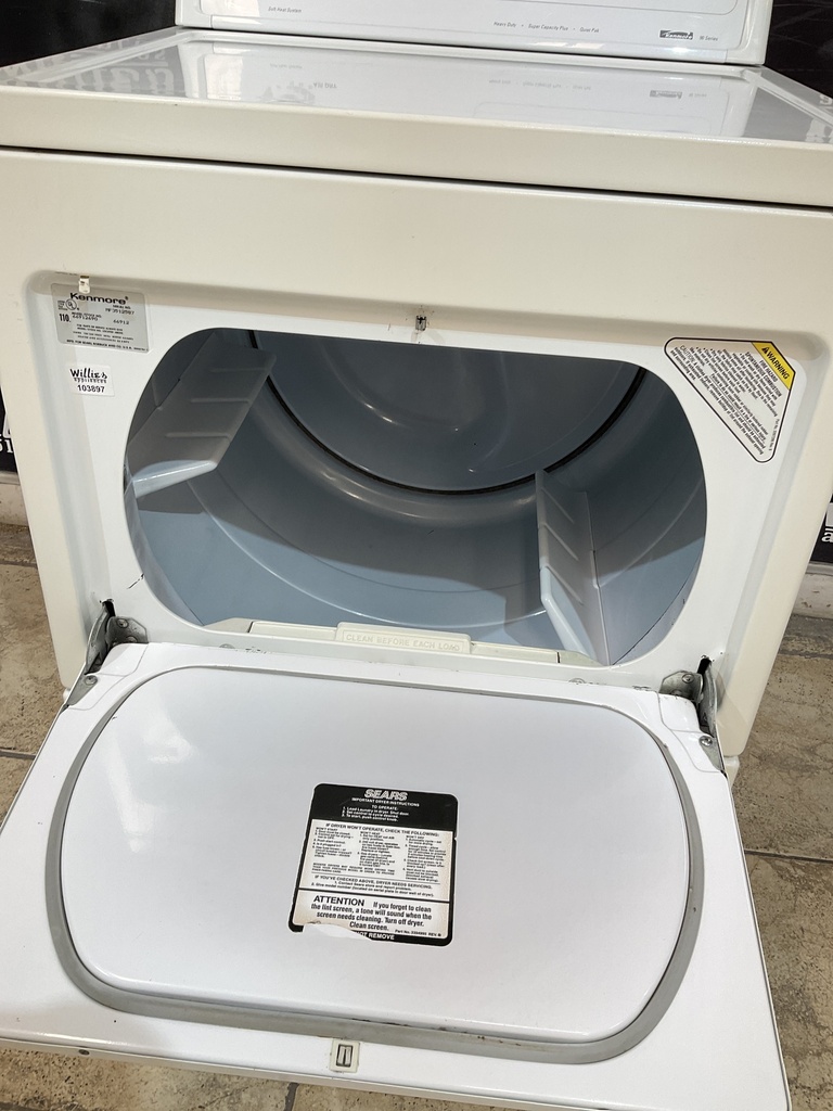 Kenmore Used Electric Dryer 27inches {3 prong} (White) 