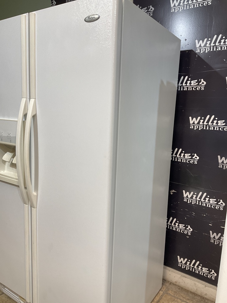 Whirlpool Used Refrigerator Side by Side 36x69 1/2” (White) 