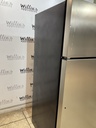 Ge Used Refrigerator Top and Bottom 28x64 1/2” (Stainless Steel) 