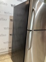 Ge Used Refrigerator Top and Bottom 30x66 1/2” (Stainless Steel) 