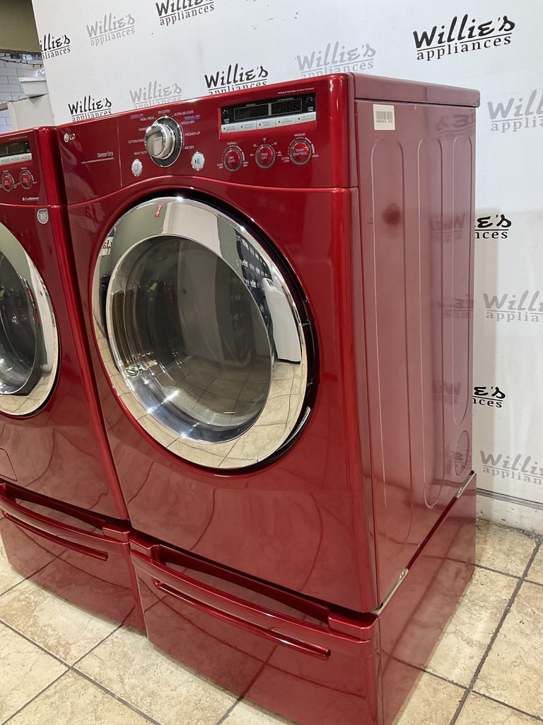 Lg Used Electric Set Washer/Dryer Front-load 220volts (30 AMP) 27inches {no cord} 