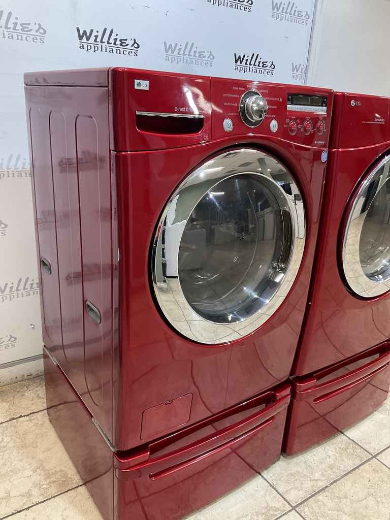 Lg Used Electric Set Washer/Dryer Front-load 220volts (30 AMP) 27inches {no cord} 