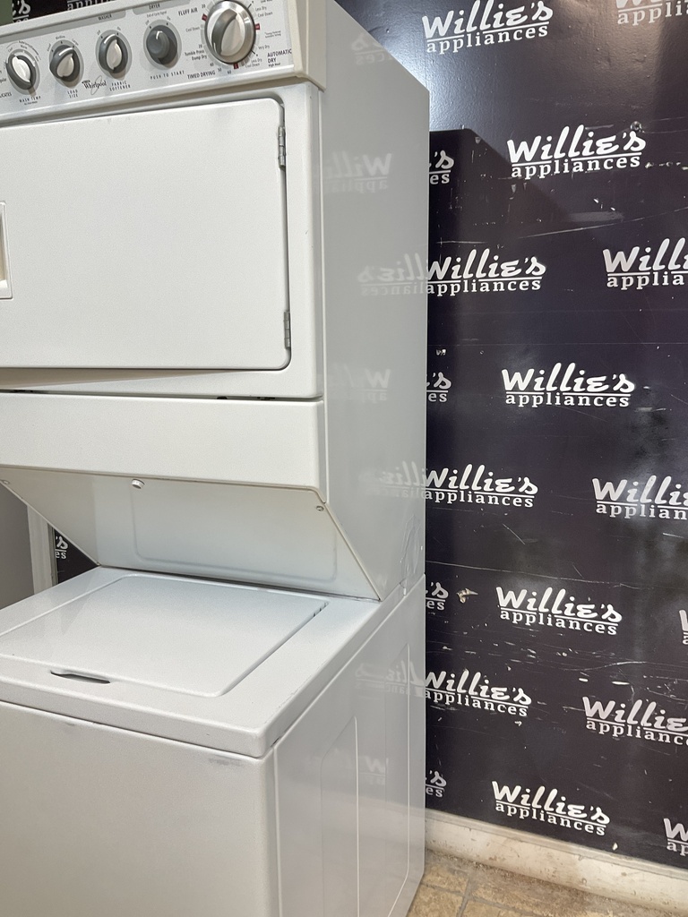 Whirlpool Used Electric Unit Stackable 220volts (30 AMP) 27x72 1/2” {no cord}  (White) 