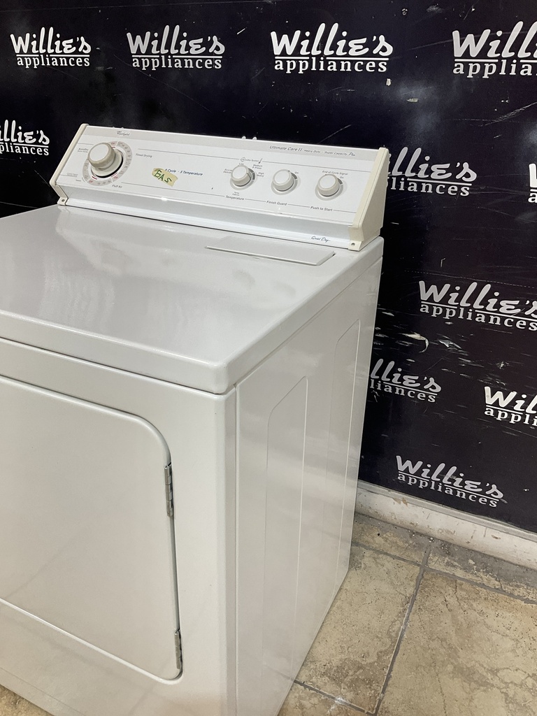 Whirlpool Used Natural Gas Dryer 29inches (White)