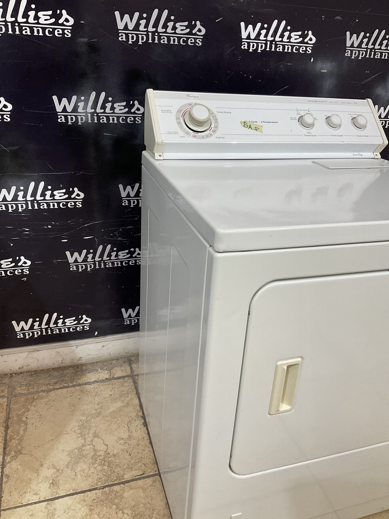 Whirlpool Used Natural Gas Dryer 29inches (White)