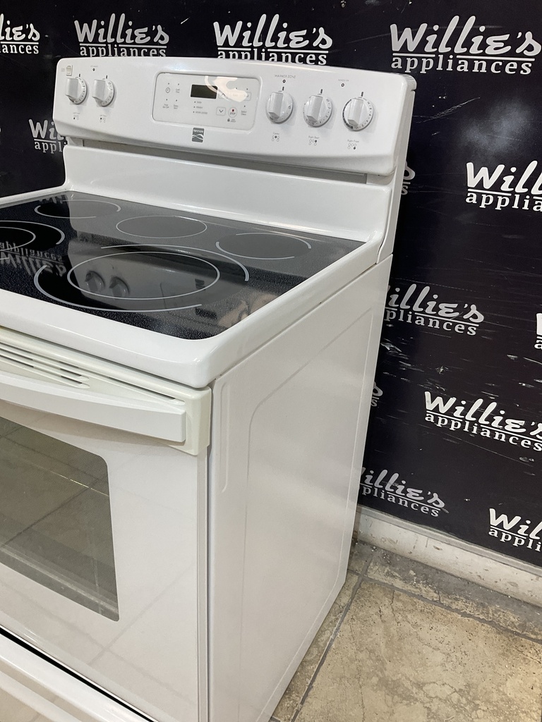 Kenmore Used Electric Stove 220volts (40/50 AMP) 30inches {no cord} (White) 