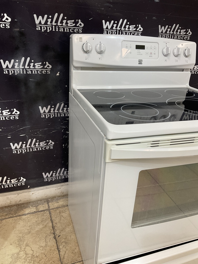 Kenmore Used Electric Stove 220volts (40/50 AMP) 30inches {no cord} (White) 