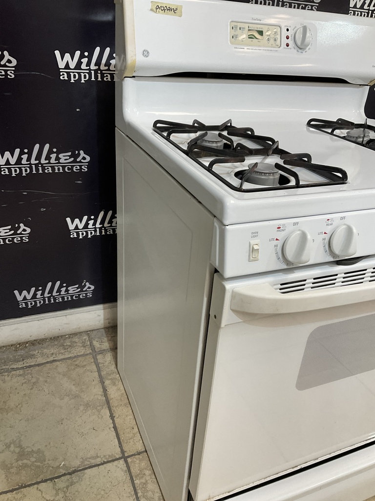 Ge Used Gas Propane Stove 30inches (White)