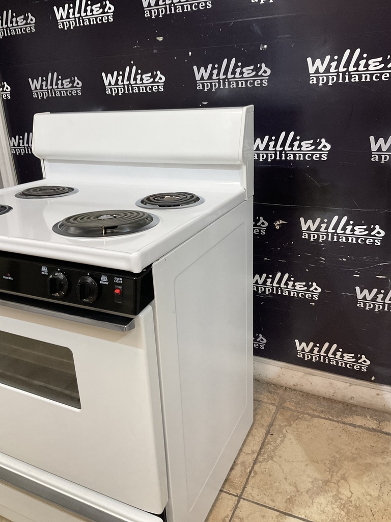 Ge Used Electric Stove 220volts (40/50 AMP) 30inches {no cord} (White) 