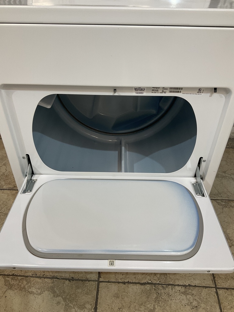 Whirlpool Used Electric Dryer 220volts (30 AMP) 29inches {no cord} (White) 