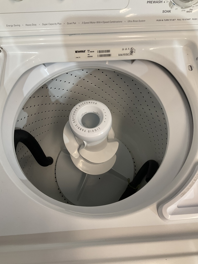Kenmore Used Washer top-load 27inches (White) 