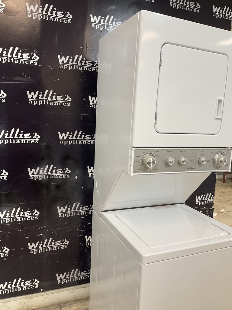 Whirlpool Used Electric Unit Stackable 220volts (30 AMP) 24x71 1/2” {no cord} (White) 