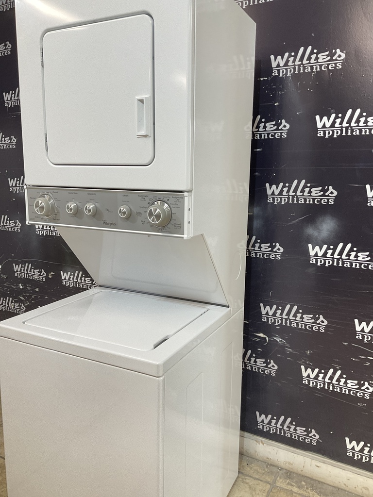 Whirlpool Used Electric Unit Stackable 220volts (30 AMP) 24x71 1/2” {no cord} (White) 