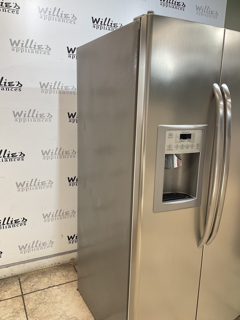 Ge Used Refrigerator Side by Side 36x69 1/2” (Stainless Steel) 