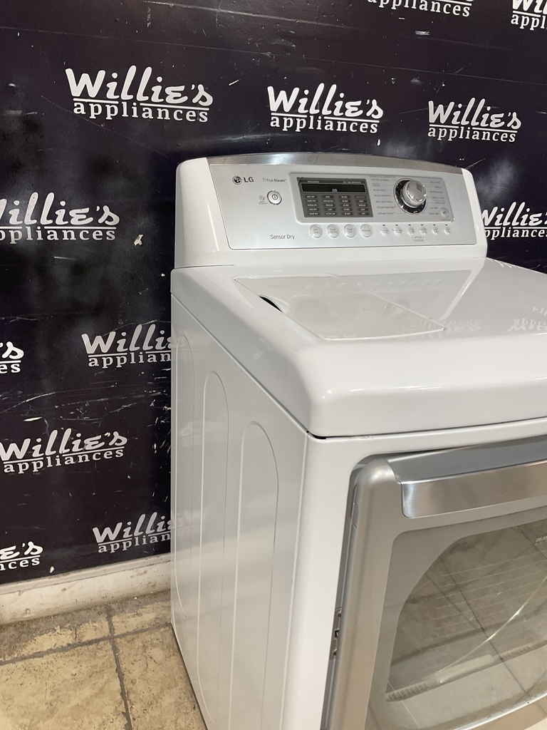 Lg Used Electric Dryer 220volts (30 AMP) 27inches {no cord} (White) 