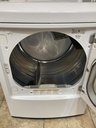 Lg Used Electric Dryer 220volts (30 AMP) 27inches {no cord} (White) 