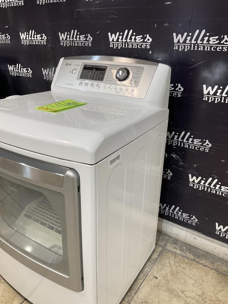 Lg Used Electric Dryer 220volts (30 AMP) 27inches {4 prong} (White) 