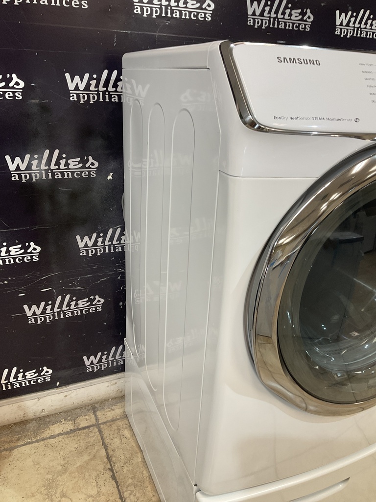 Samsung Used Electric Dryer 220volts (30AMP) 27inches {3 prong} (White) 