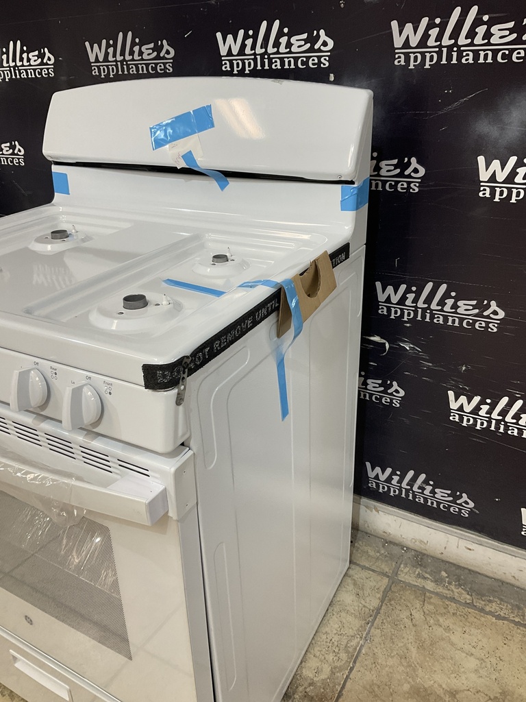 Ge New Open Box Natural Gas Stove 30inches (White) 