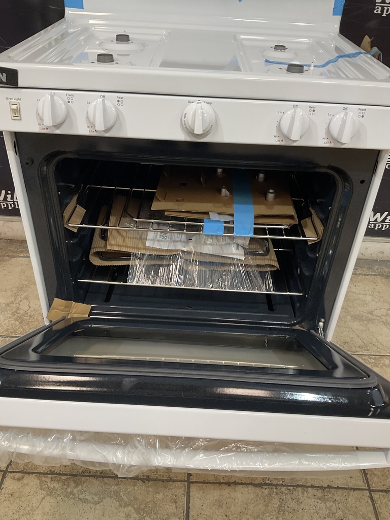 Ge New Open Box Natural Gas Stove 30inches (White) 