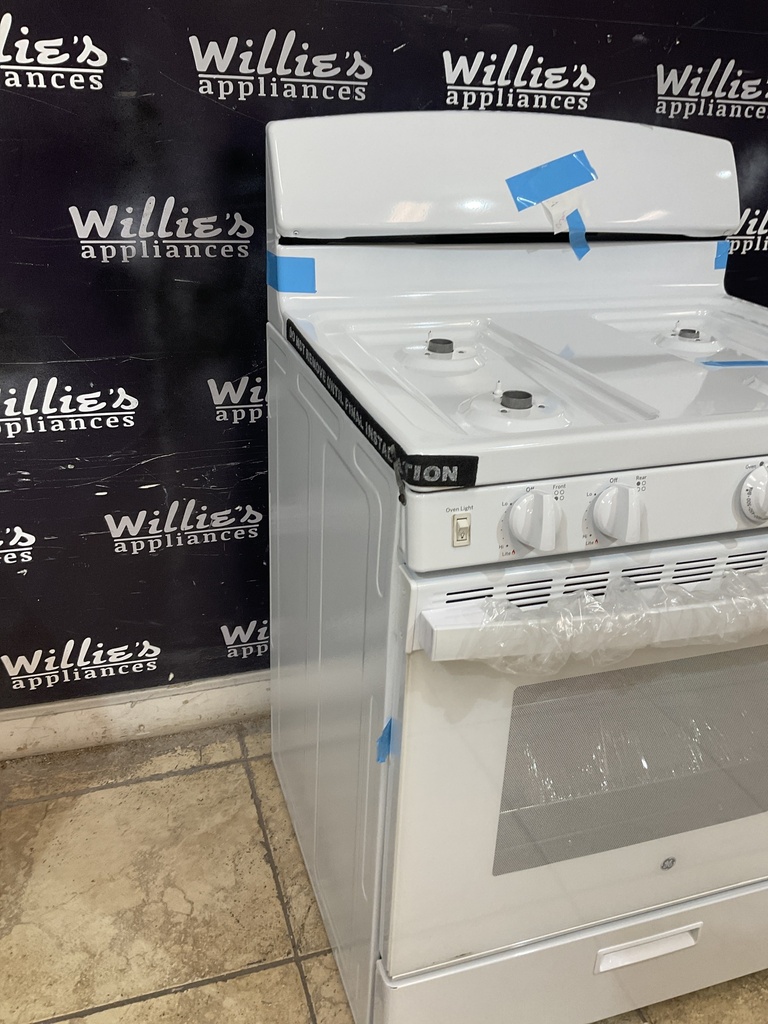 Ge New Open Box Natural Gas Stove 30inches (White) 
