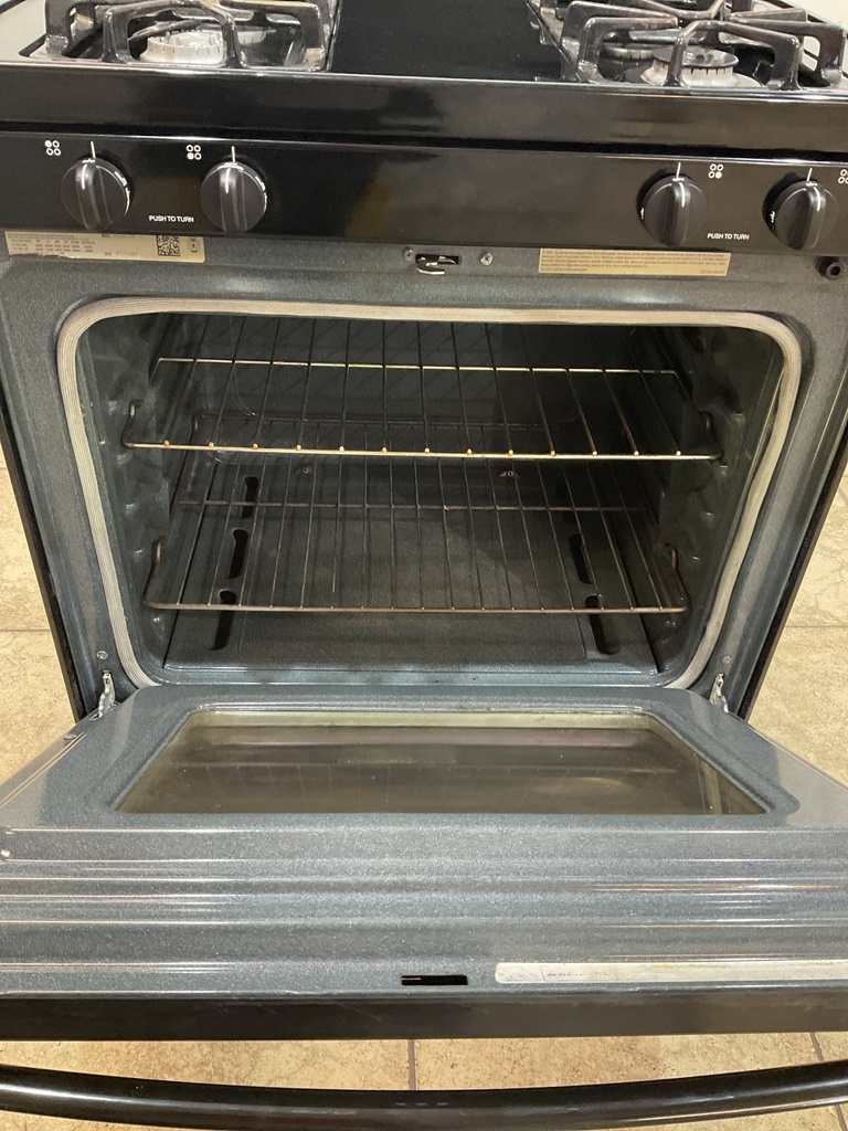 Whirlpool Used Natural Gas Stove 30inches (Black) 